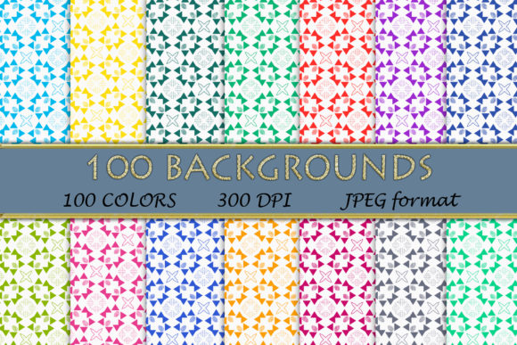 100 Geometric Patterns-085: A Creative Resource for Designers and Artists