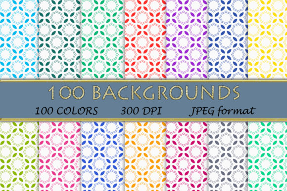 100 Geometric Patterns-098: A Versatile Design Resource