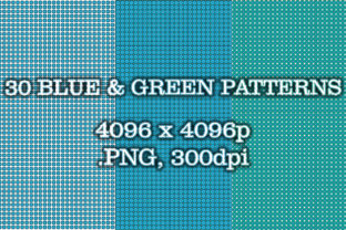 Blue and Green Patterns for Design Excellence