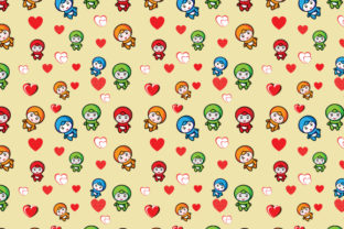 Colorful Cute Doll Design Patterns
