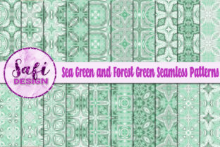Green Seamless Patterns for Creative Projects