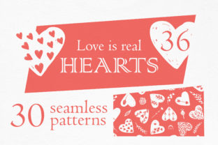 Love is Real Hearts and Patterns