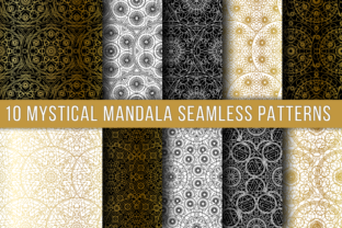 Mystical Mandala Seamless Patterns Set