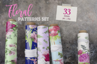 Pink Floral Patterns Set: A Versatile Design Resource for Creative Projects