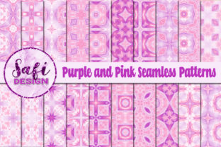 Purple and Pink Seamless Patterns