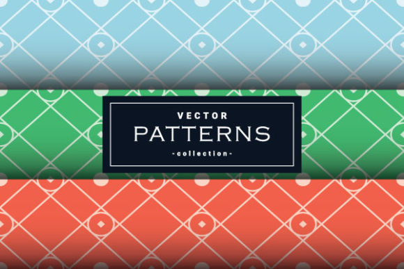 Seamless Patterns Set in Four Colors