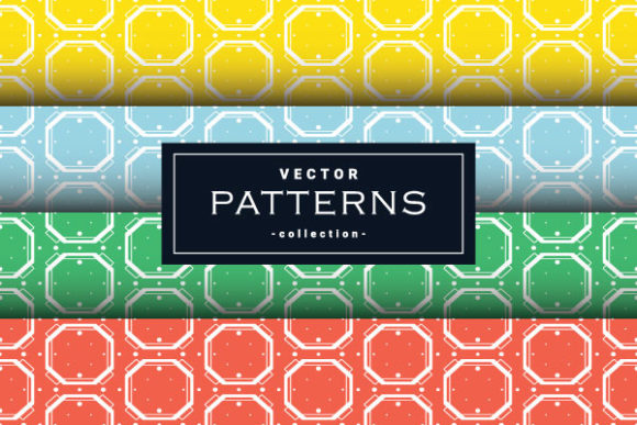 Seamless Square Patterns Set in Four: A Versatile Design Resource