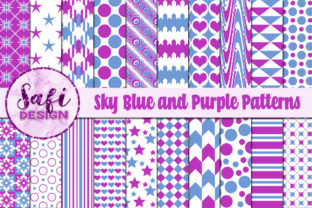 Sky Blue and Purple Patterns