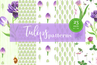 Watercolor Tulips Patterns: A Creative Resource for Design Professionals